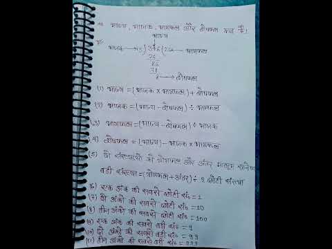 भाज्य, भाजक,भागफल और शेषफल क्या है#shortsvideo2023 #mathhttps://instagram.com/atifaqueen7273