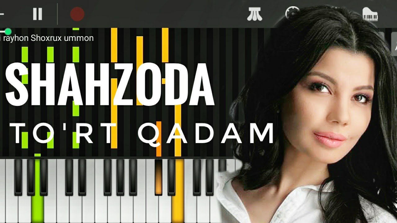 Shahzoda - To'rt Qadam | Karaoke & Piano Version 🎶