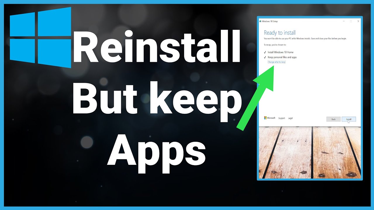 Reinstall Windows 10 Without Losing Your Apps, Files & Data 🖥️