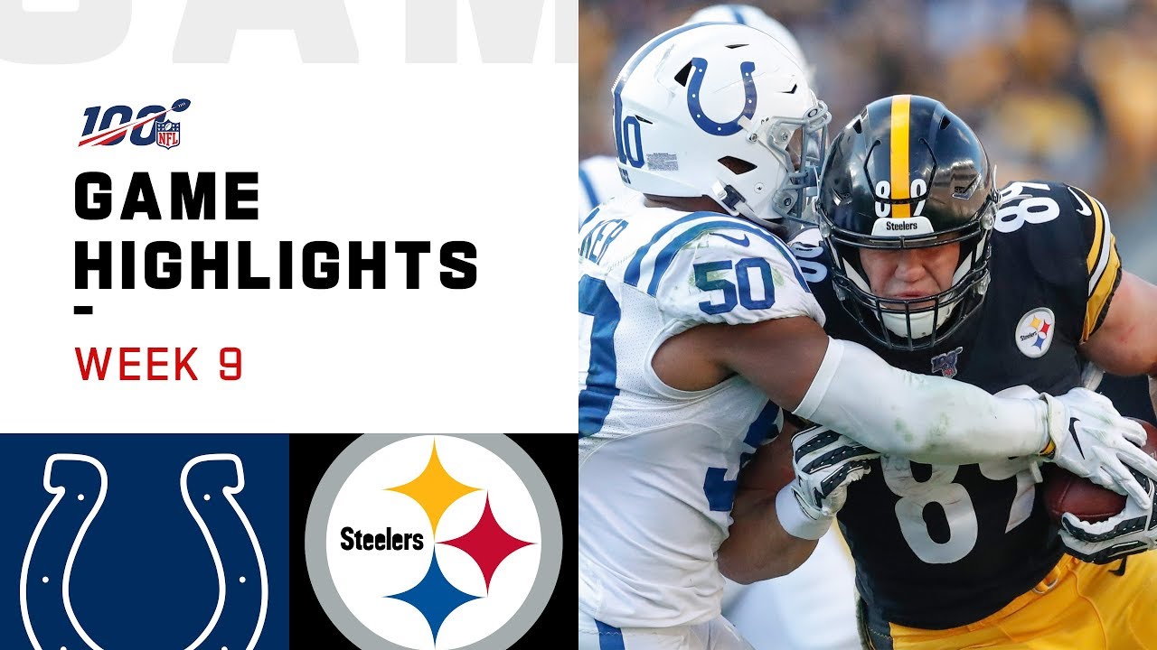 Colts vs. Steelers Week 9 Highlights | Exciting NFL Action 2019 🏈