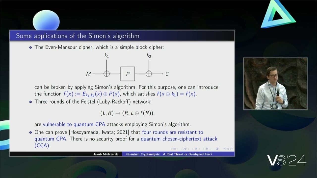Quantum Cryptanalysis: Is It a Genuine Threat or Just Hype? 🔐 | Jakub Mielczarek at Quantum Cosmos