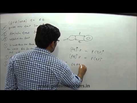 Converting Finite Automata, DFA, NFA to Regular Expression | Automata Theory | 080