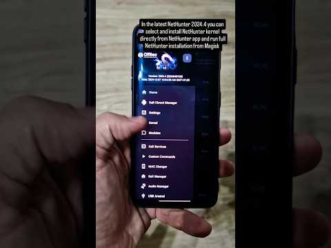 Install Nethunter Kernel directly from Nethunter app and run full Nethunter installation #shorts