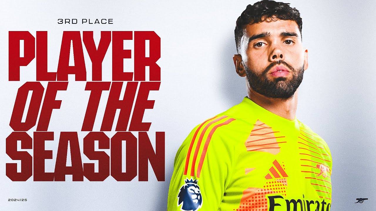 David Raya Finishes 3rd in 2024/25 Player of the Season Voting 🧤