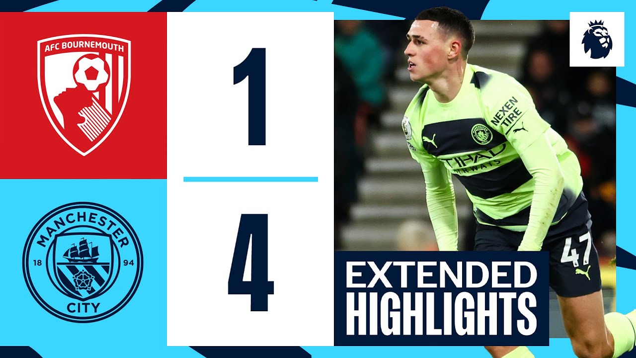 City Dominates Bournemouth 4-1 in Landmark 200th Away Win! ⚽