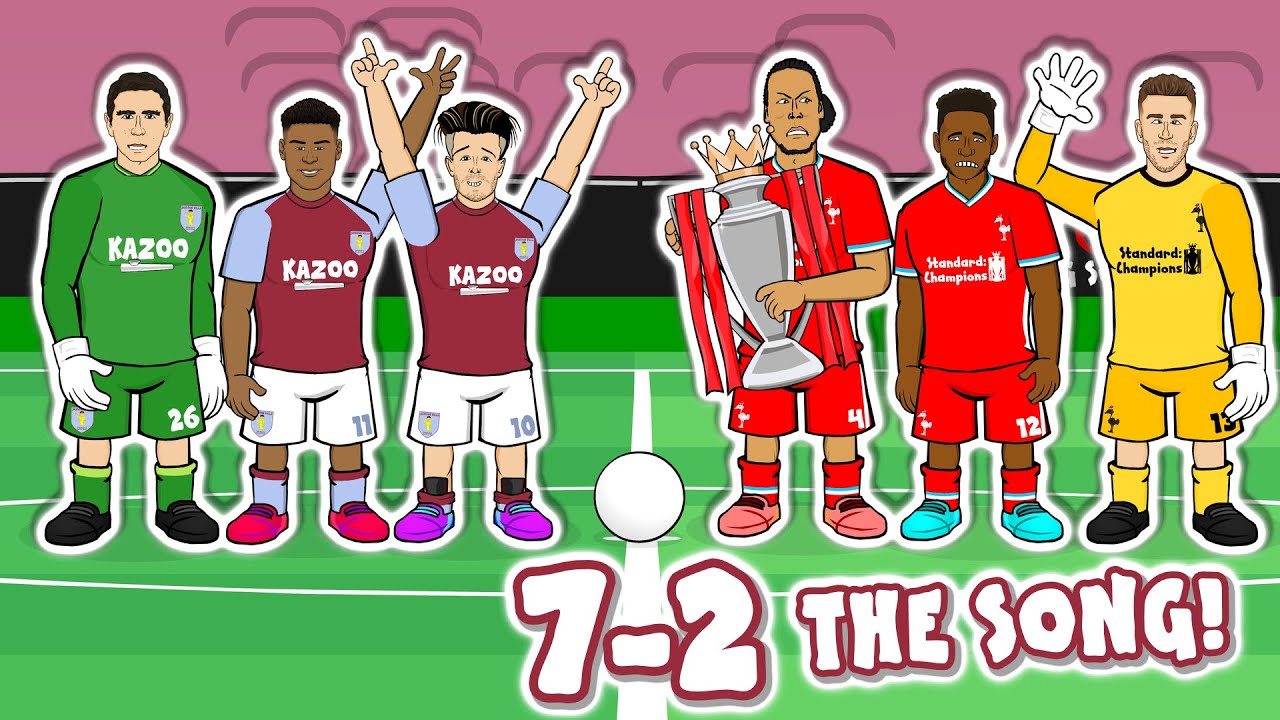 😂 Aston Villa vs Liverpool 2020 Parody Goals Highlights | Hilarious 442oons Animation