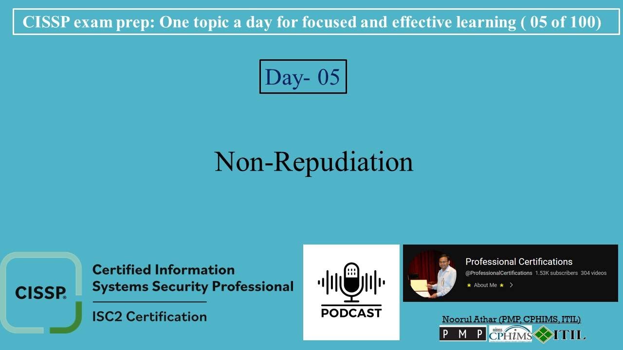 CISSP Prep: Non-Repudiation 🔐