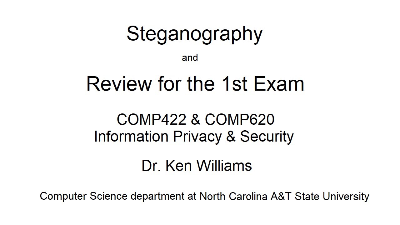 Master Steganography & Ace Your First Exam in COMP422/620 🔐