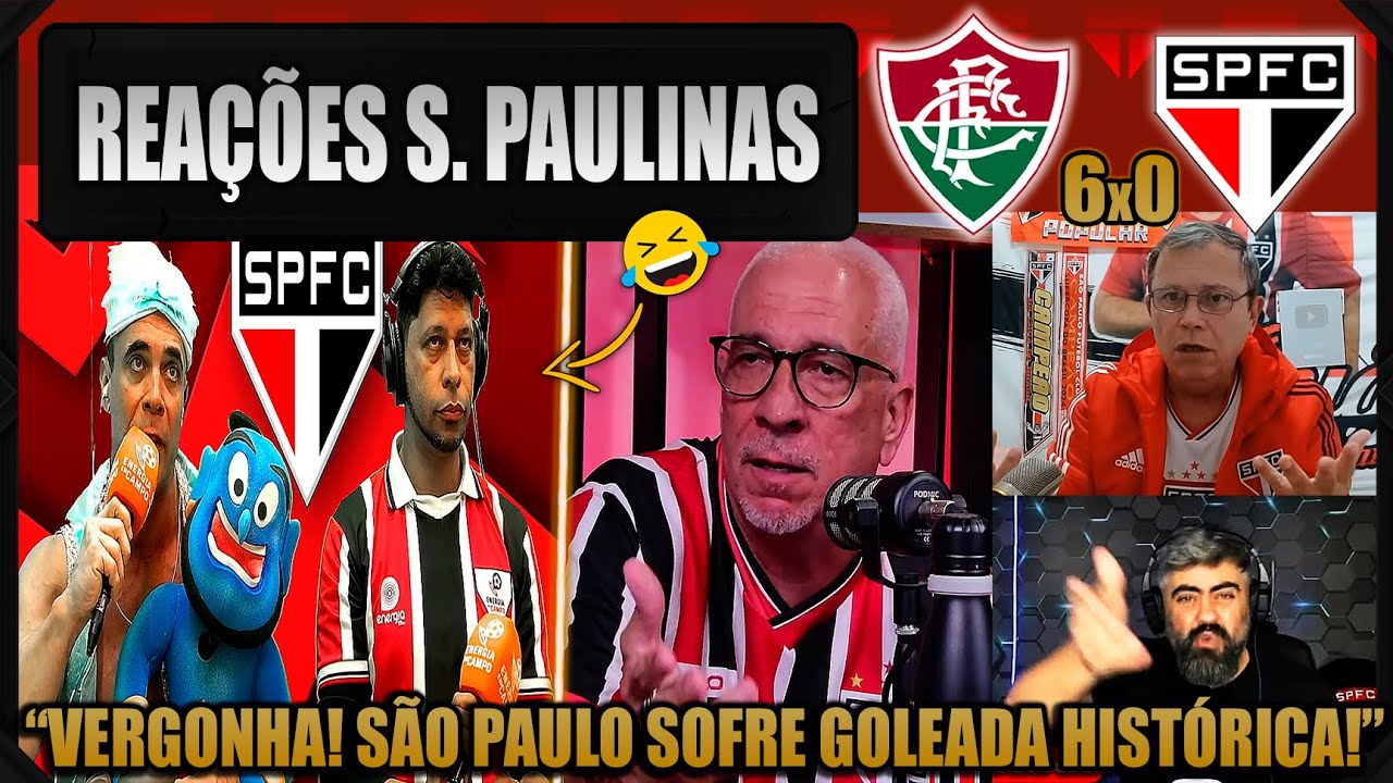 Reações São Paulinas após derrota para Fluminense 6x0 ⚽