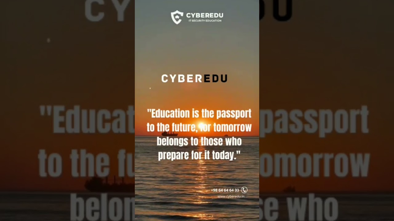 Education is the Password to Cybersecurity π
