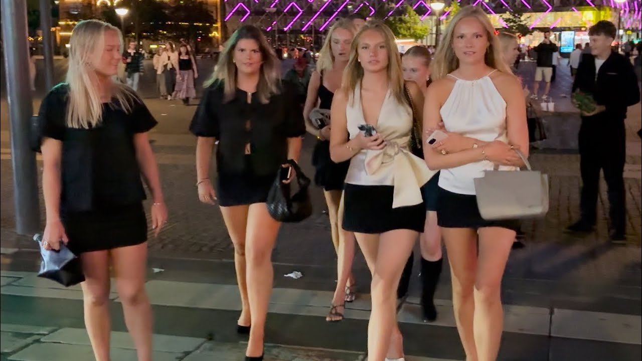 Stockholm Nightlife 4K: Clubs, Bars & Swedish Girls 🎉