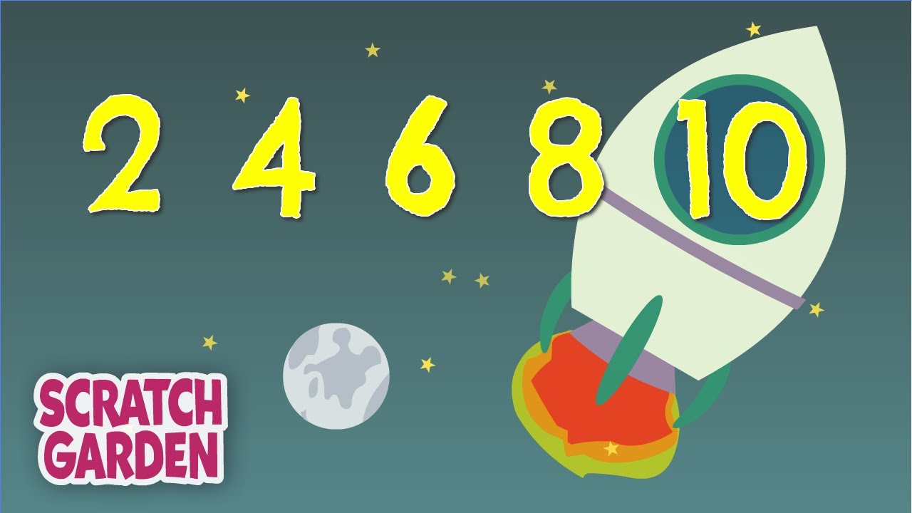 Learn Counting by Twos with Fun Space Adventure 🚀 | Scratch Garden Song