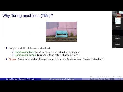 Sevag Gharibian - Lecture 1 - Classical Complexity Theory and BQP