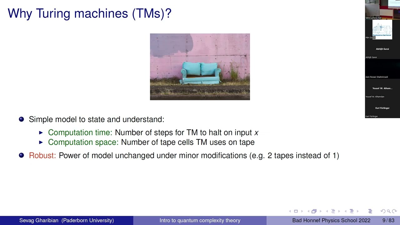Sevag Gharibian's Lecture 1: Classical Complexity Theory & BQP Explained 📚