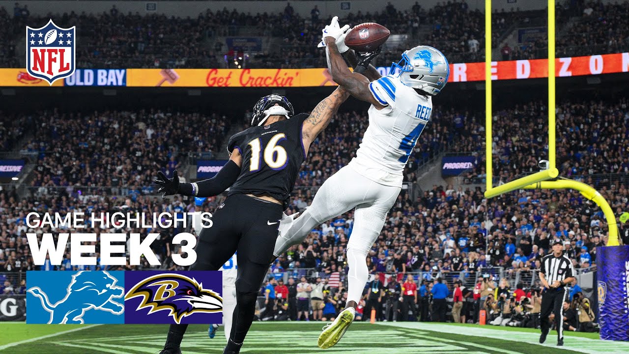 π₯ Detroit Lions vs Baltimore Ravens Week 3 Highlights | 2025 NFL Season