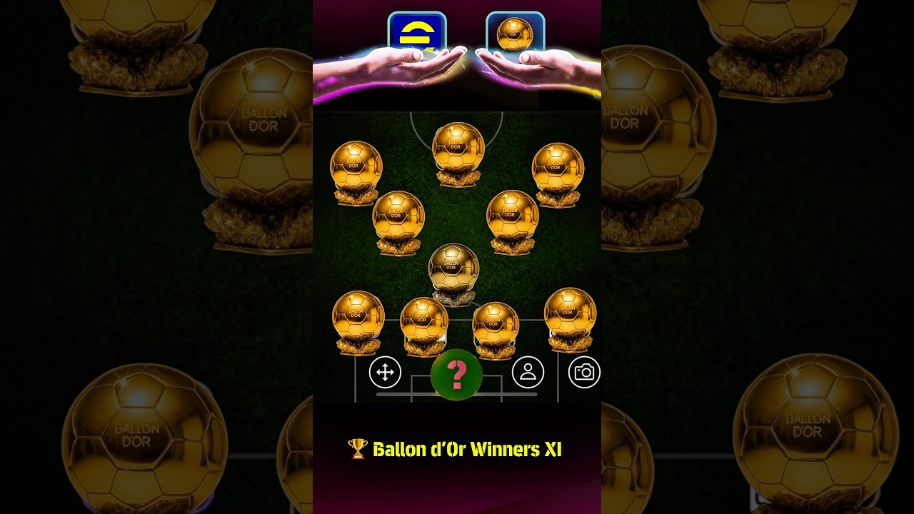 Ballon d’Or Winners XI in eFootball 2026 ⚽