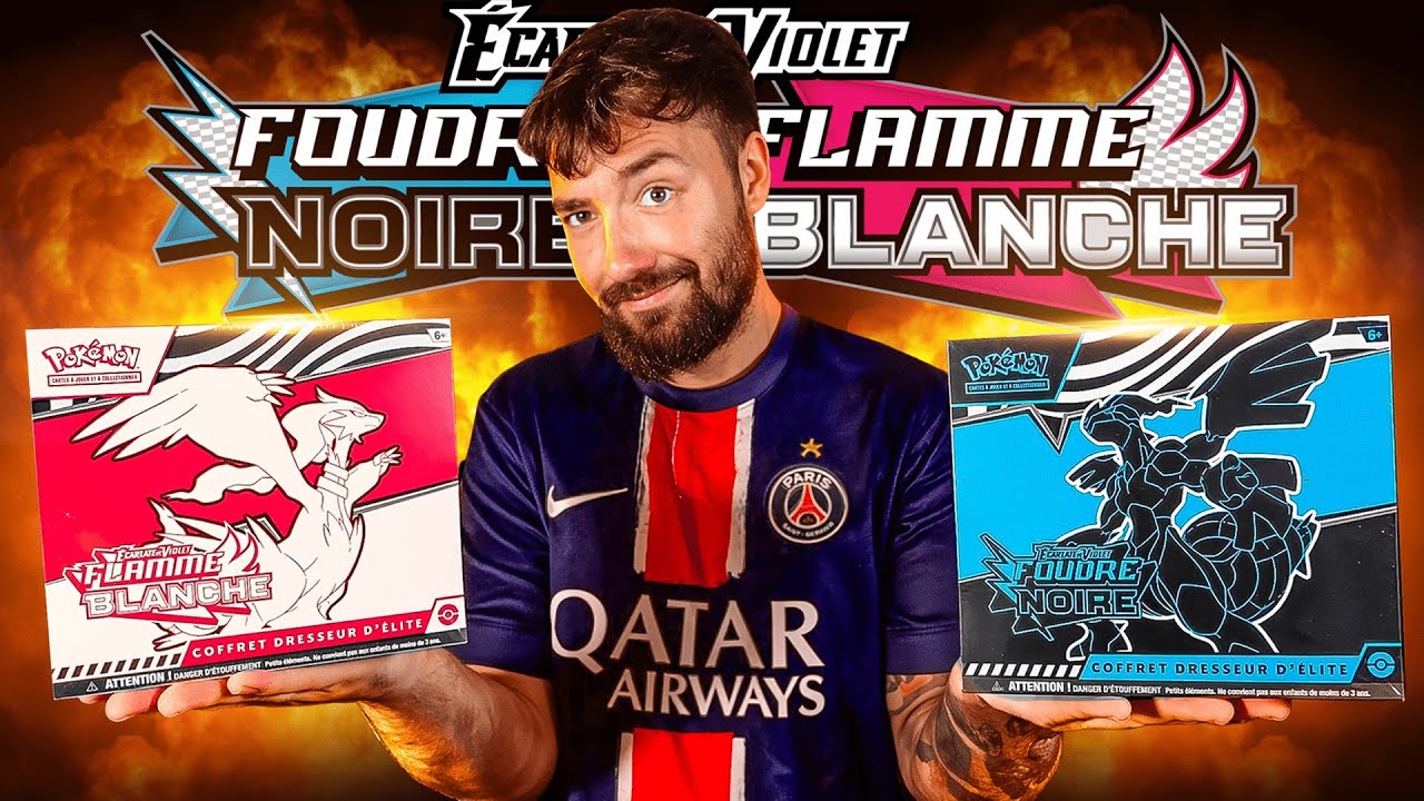 Ouverture ETB Pokémon 10.5 Flamme Blanche & Foudre Noir🔥