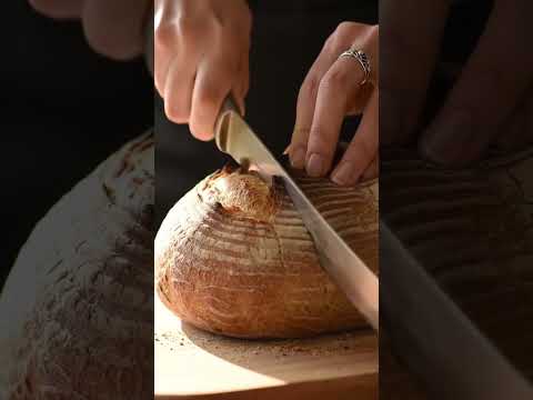 ASMR bread cutting #SatisfyingCuts #ArtisticVideo #CinematicASMR #viral #MacroShot #ASMRShorts