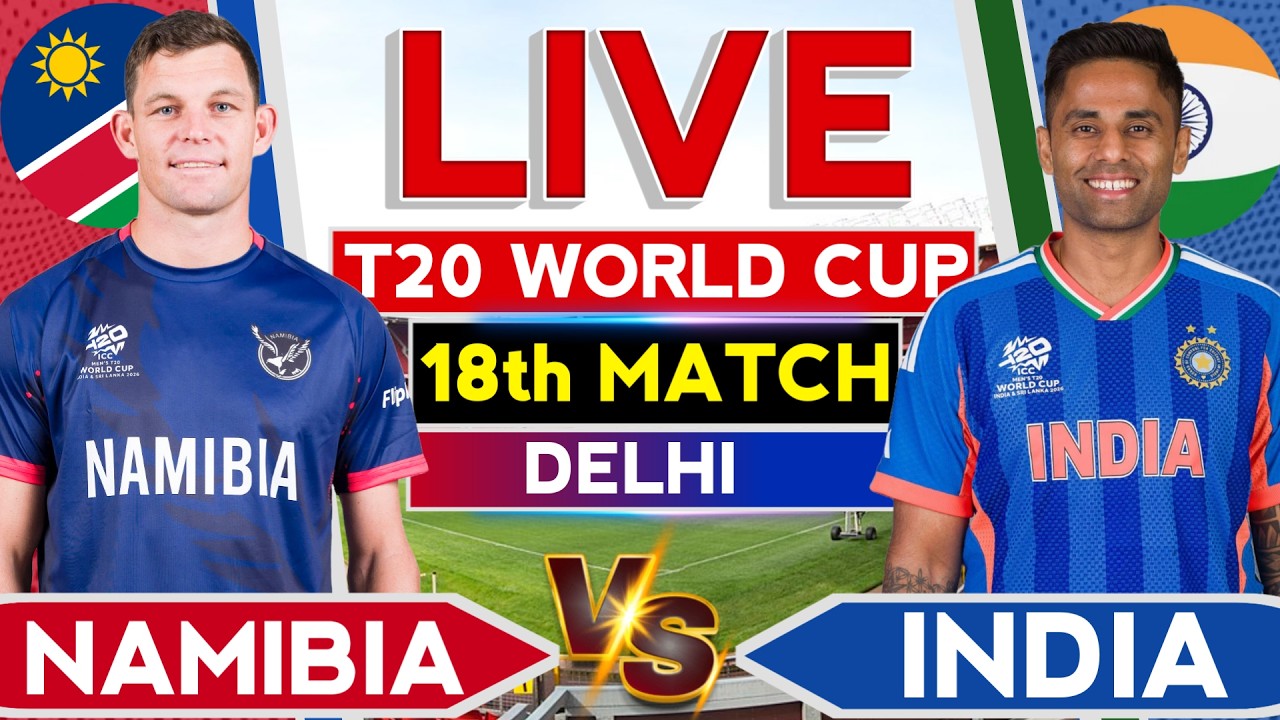 🔴Live: India vs Namibia T20 WC 18th Match | T20 World Cup | Cricket Commentary | Ind vs Nam Live