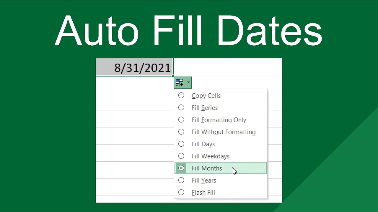 Excel Auto Fill Dates: Quick Tips 📅