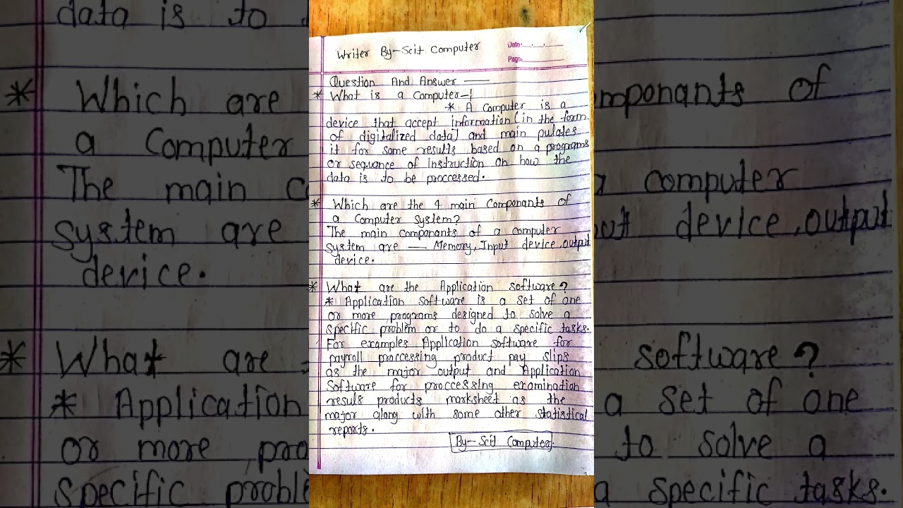 Comprehensive Guide to Computer Application Software: Questions and Answers