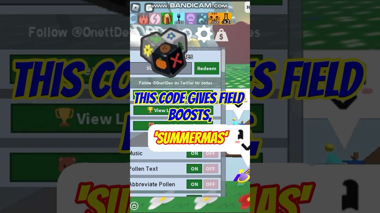 Exclusive ‘SUMMERSMAS’ Code Revealed! 🎉 Boost Your Bee Swarm Today