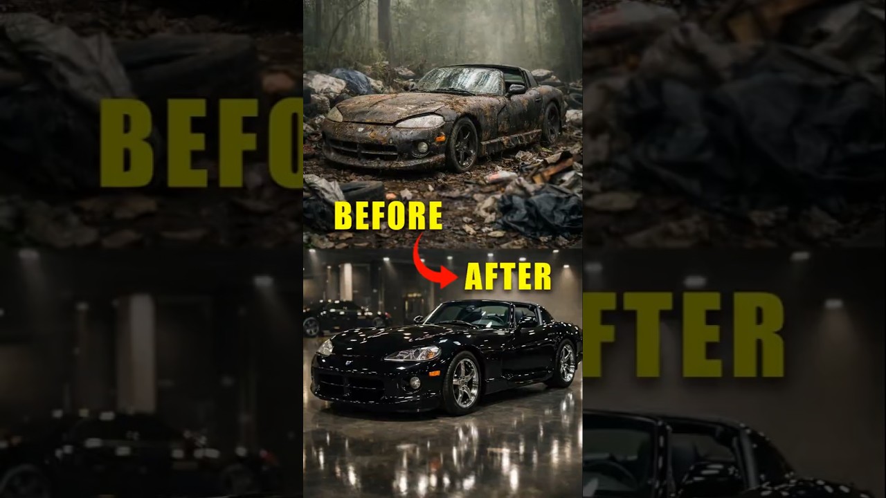 Car Restoration | Dodge Viper RT10 1995 Full Rebuild from Rusty Condition #shorts