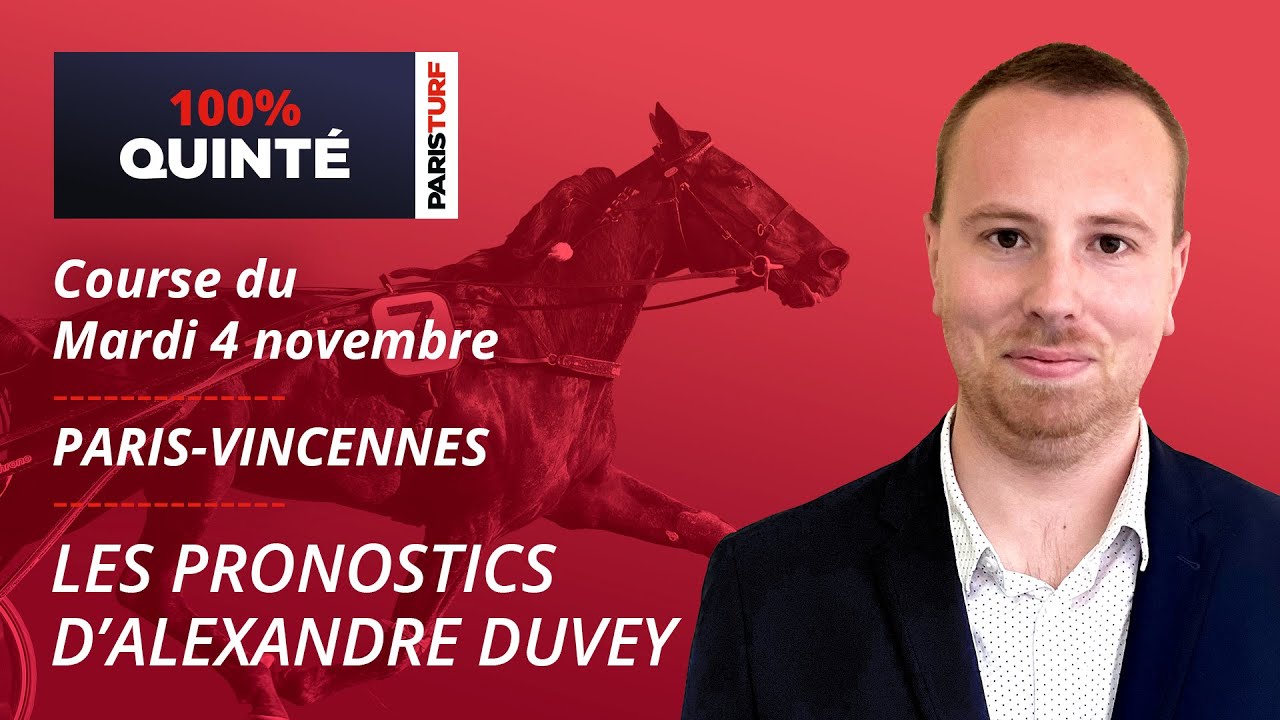 Pronostics Quinté PMU - 100% Quinté du Mardi 4 novembre à Paris-Vincennes