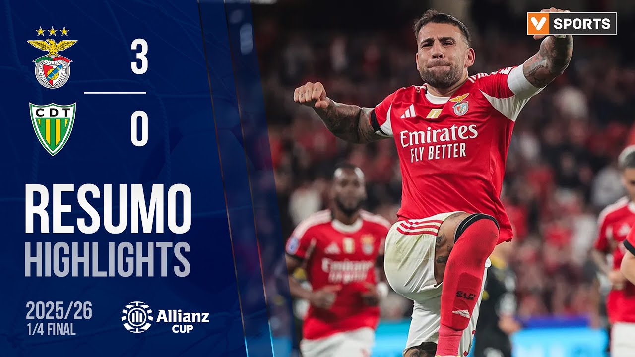 Benfica Dominates Tondela 3-0 in Taça da Liga Quarterfinals ⚽