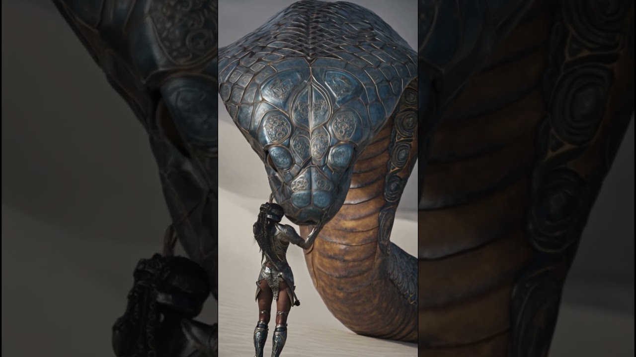 Unleashing the Snake Queen Vibe ๐๐ | Stunning AI Art & Reptile Fashion Inspiration