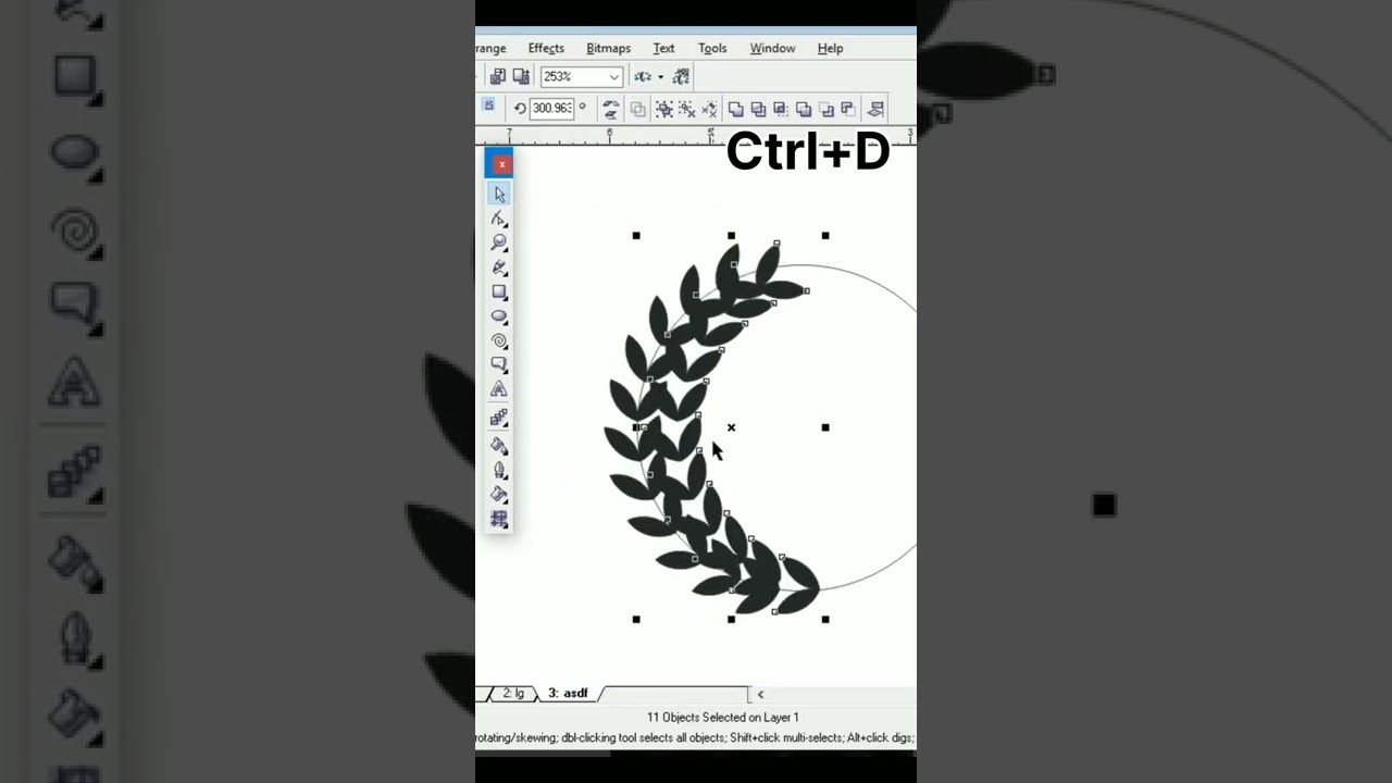 Create a Stunning Round Leaf Logo in CorelDRAW 🌿 | Easy Tutorial
