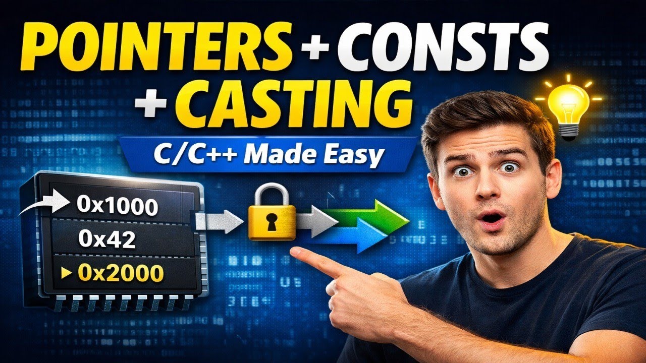 Master Pointers, Consts & Casts in C Programming ๐ง