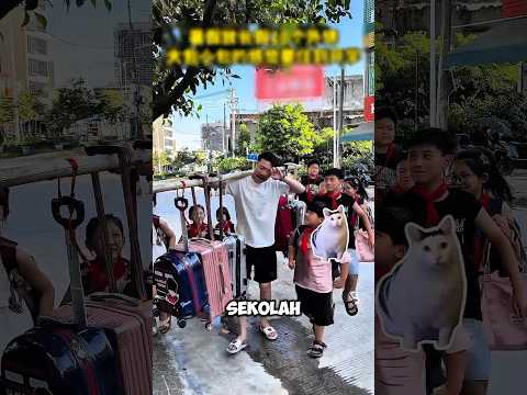 Bapak punya 10 anak antar ke sekolah๐คฃ