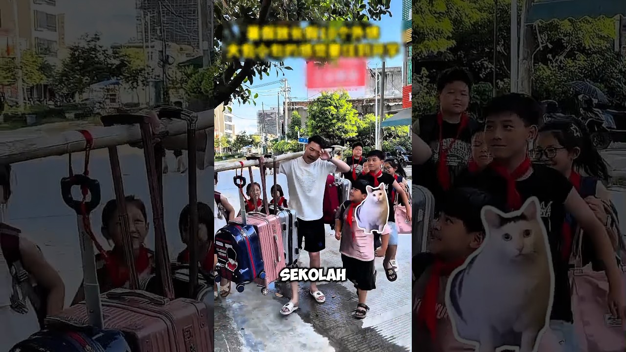 Bapak Antarkan 10 Anak Sekolah Pagi-Pagi π«