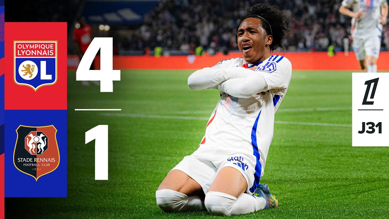 OL vs Rennes : Match spectaculaire avec des buts incroyables, l’OL se rapproche de l’Europe ! ⚽