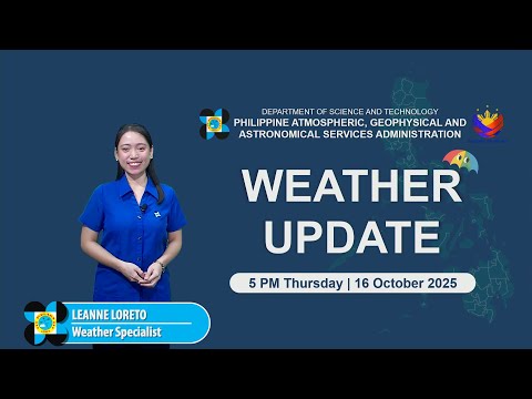 Public Weather Forecast issued at 5 PM | October 16, 2025 - Thursday