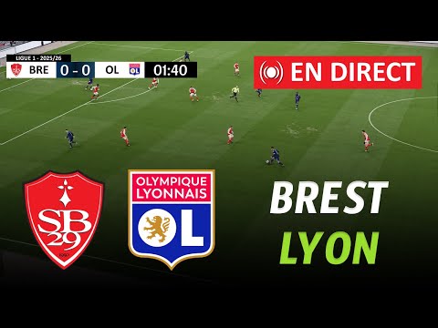 🔴 Brest vs Lyon EN DIRECT | Ligue 1 2025/26 | Match Aujourd’hui | Simulation eFootball