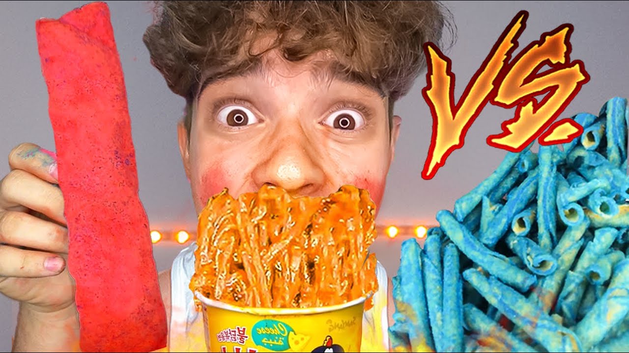 Tiny vs Giant Spicy Food Challenge + ASMR 🌶️