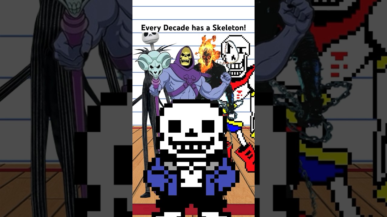 Every Decade has a Skeleton! #skeleton #sans