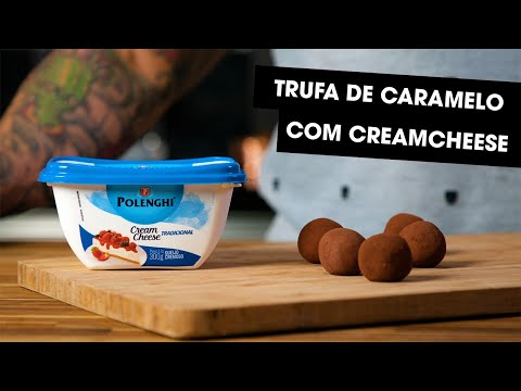 Trufa de caramelo e cream cheese - Chef Diego Lozano