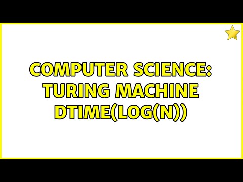 Computer Science: Turing Machine DTime(log(n)) (2 Solutions!!)