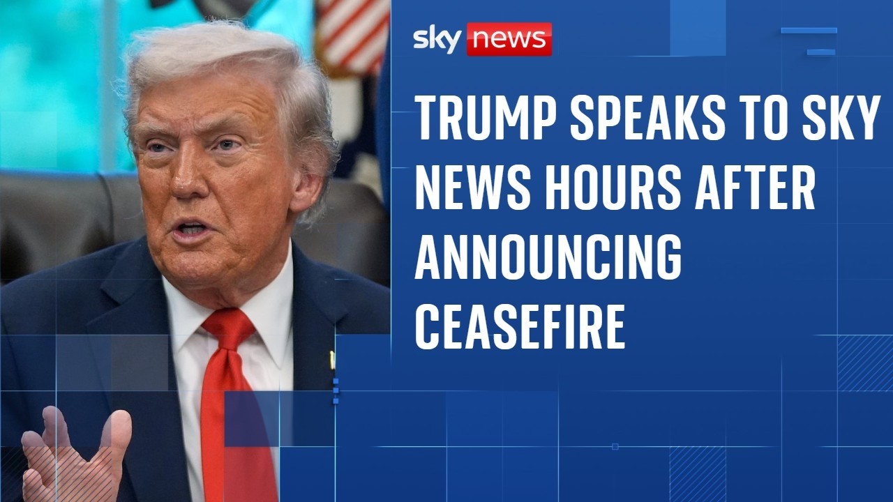 Trump Discusses Iran Ceasefire with Sky News 🇺🇸