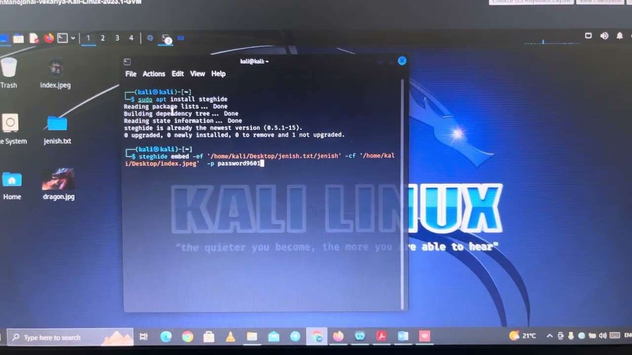 Install Steghide on Kali in vSphere 🖥️