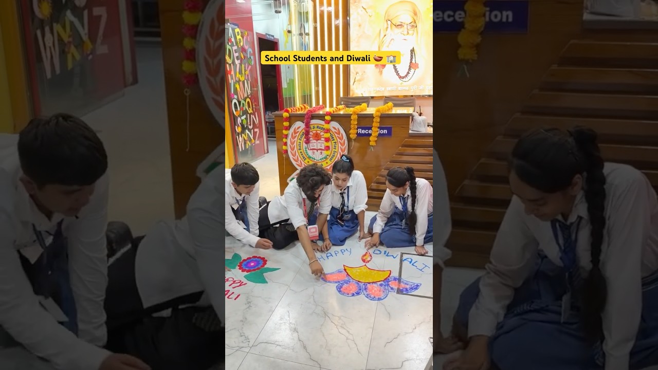 School Students Celebrating Diwali πͺ | Festive Moments in School #shorts