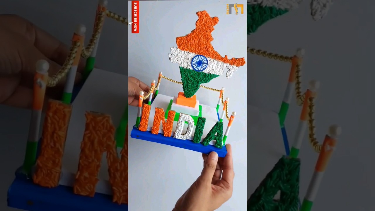 Independence Day 2023: Handmade 3D Indian Map Craft Idea