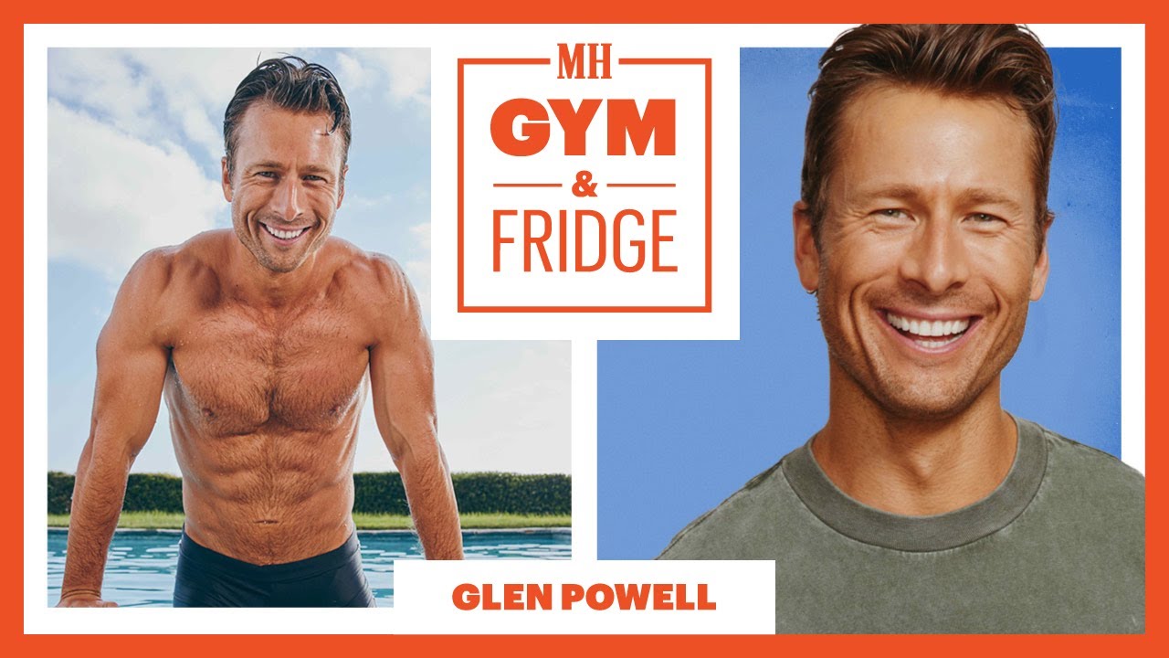 Glen Powell Reveals His Home Gym & Fridge Secrets for Staying Fit 💪