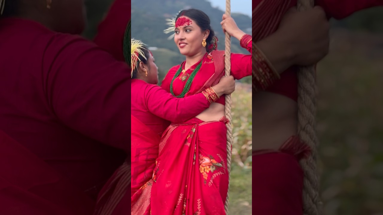 कमला र मुना पिङमा रमाउँदै: मजेदार पलहरू 🧩