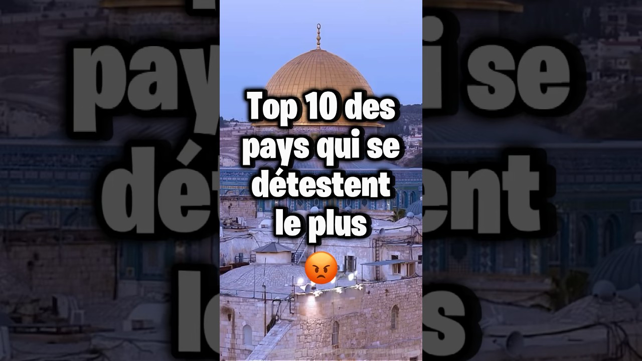 Top 10 pays avec le plus de haine 🌍