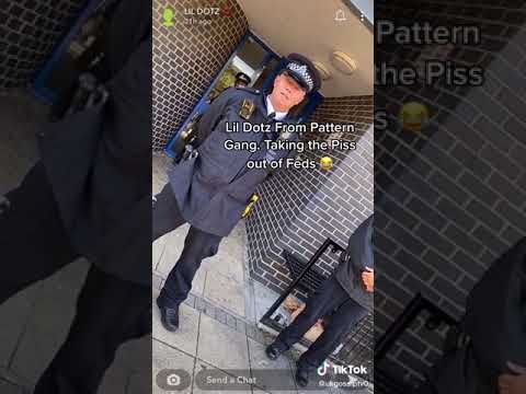 Lil Dotz pattern gang #hrb harassing police officers 🤢 disgusting behaviour