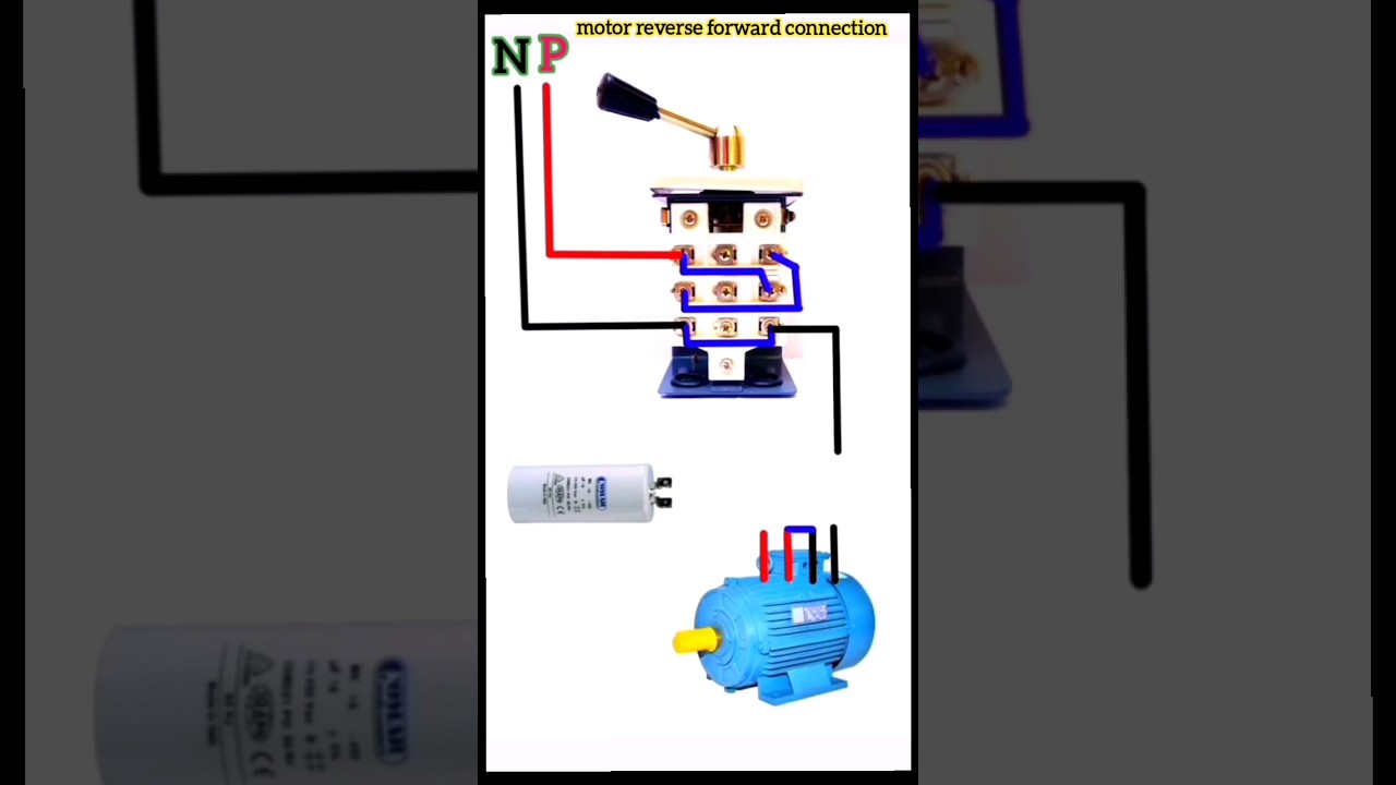 Single Phase Motor: Forward & Reverse Wiring 🔧